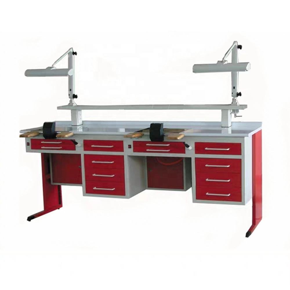 2.15M Red Color two dental chincians workstation