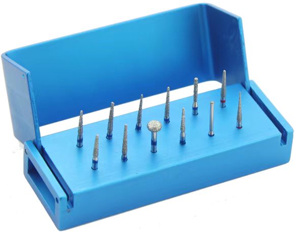 Anterior crown and bridge preparation burs dental kit for sale