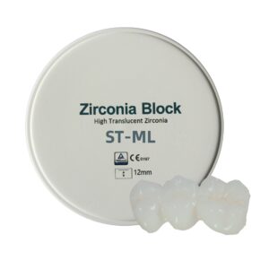 pre-shaded in multilayer zirconia disc