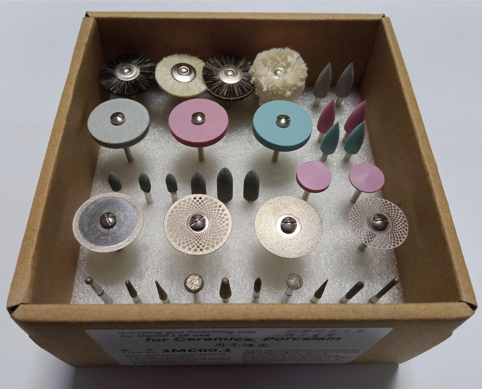 dental laboratory kit for porcelain
