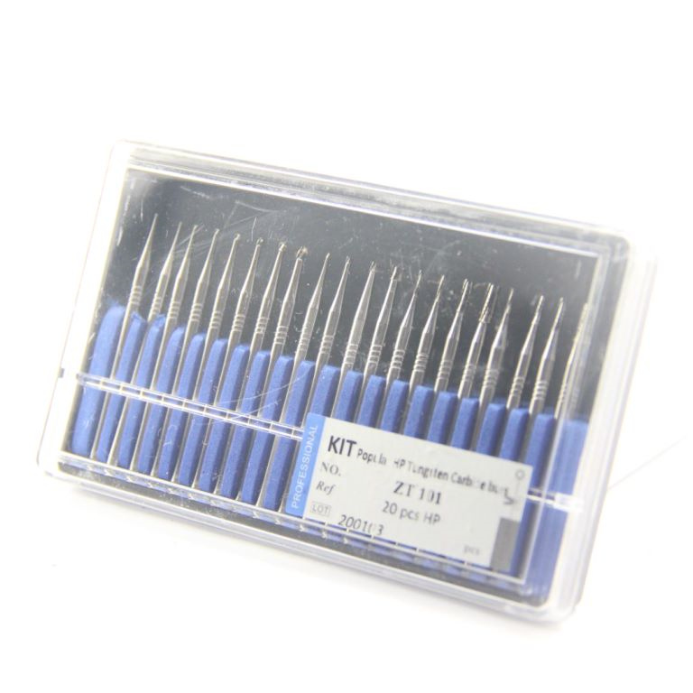 straight HP carbide burs dental kit