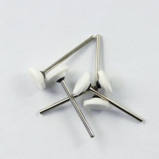 white dental mounted stone polishing burs