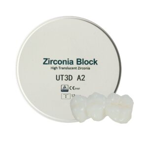 zirconia bloks designed for aesthetical veneer