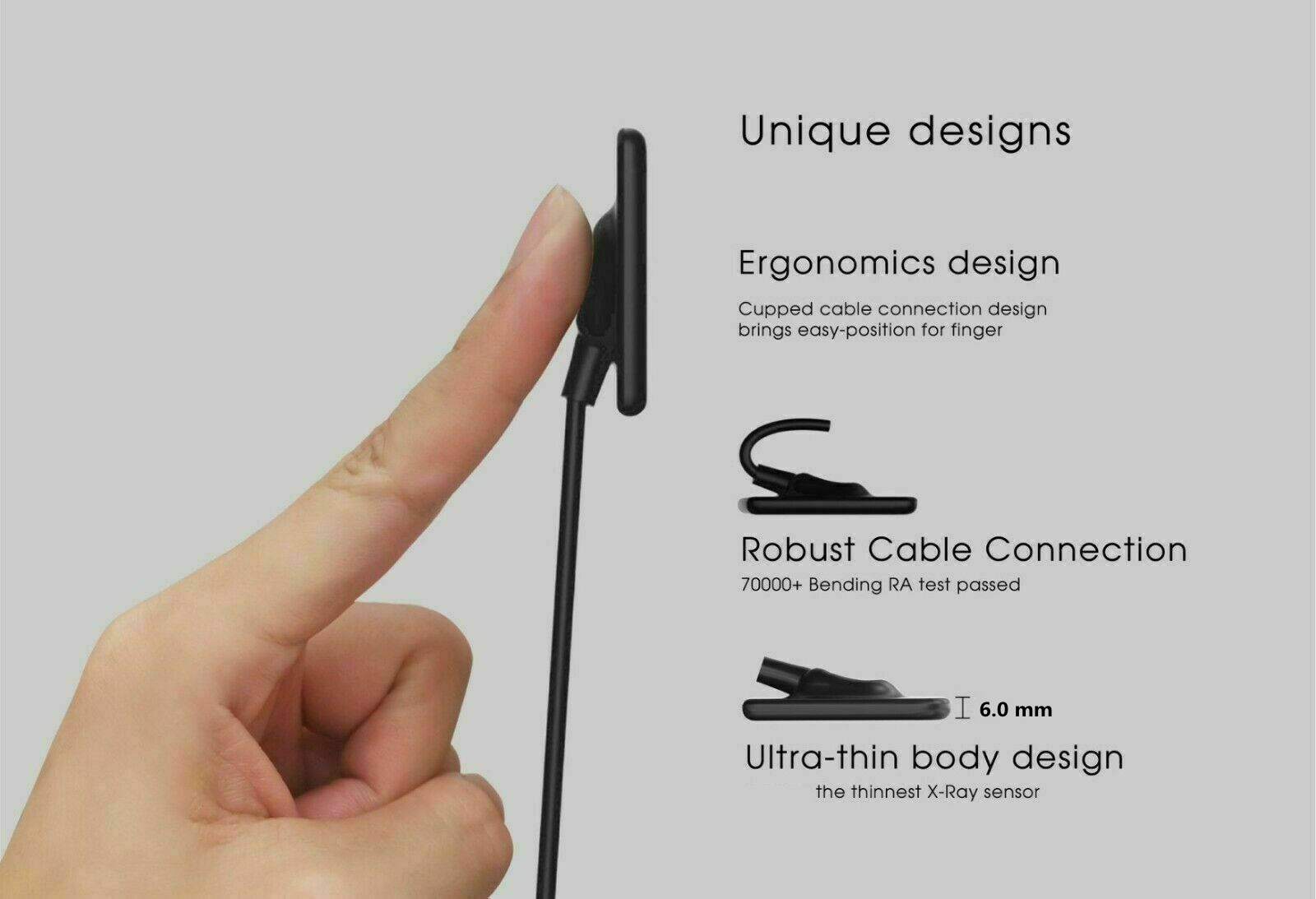 small size of dental x ray sensor