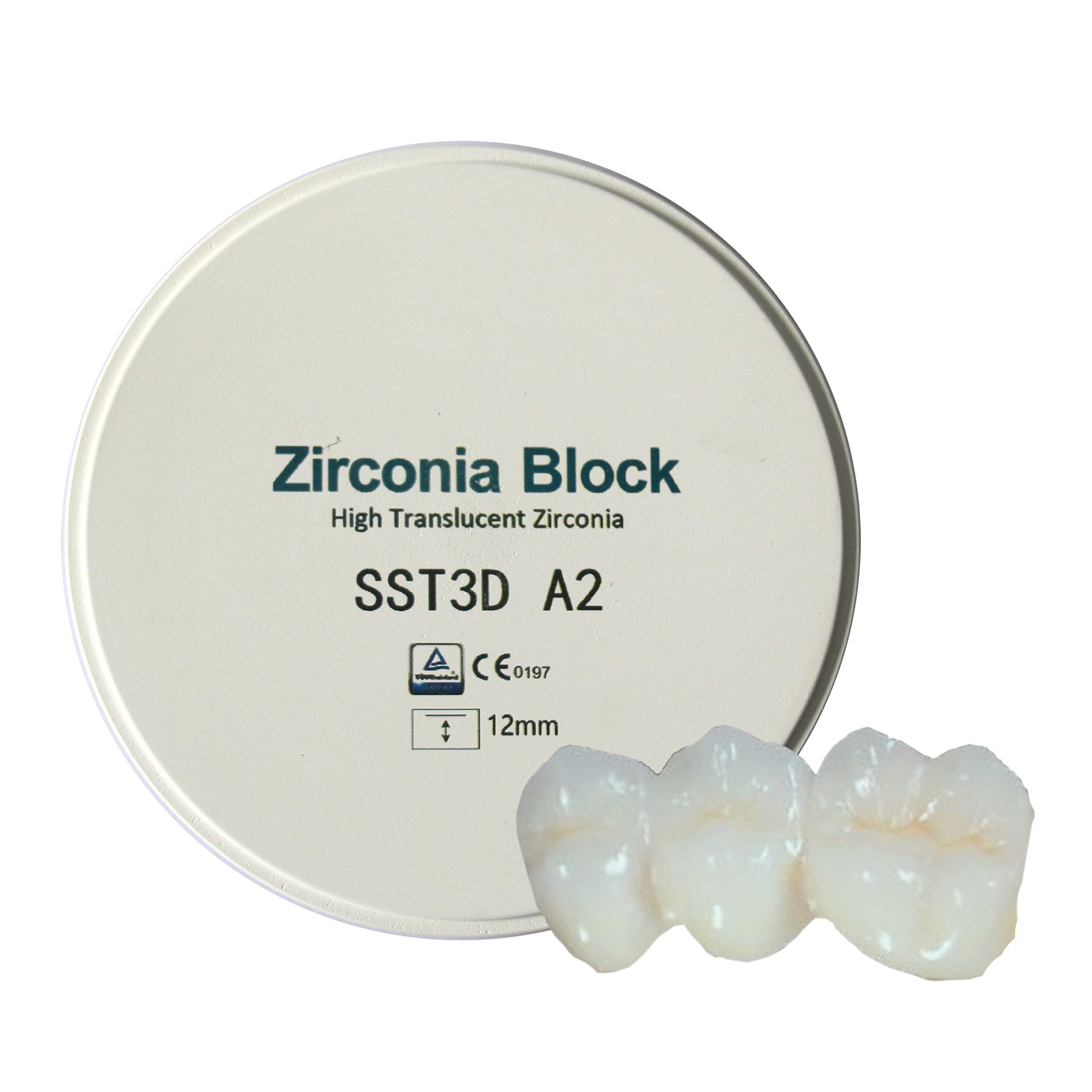 incisal 57% translucency zirconia block multilayer