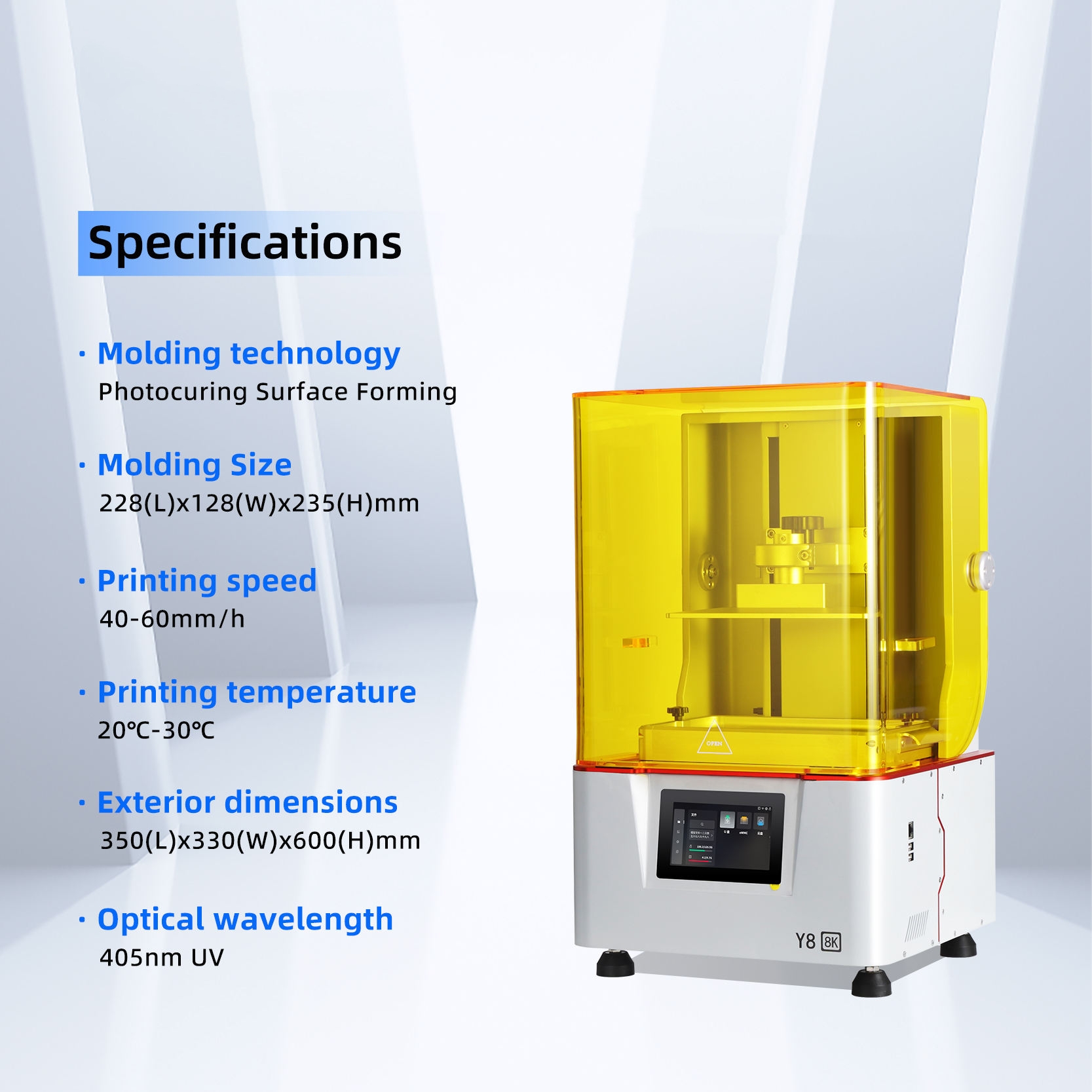 3D dental printer key specification features