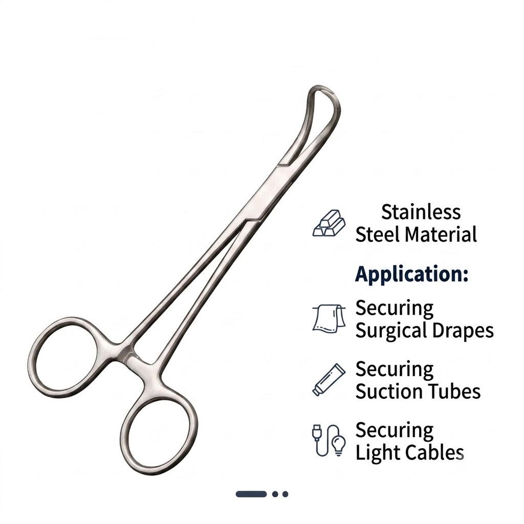 Stainless Steel Backhaus Towel Clamp - Image 2