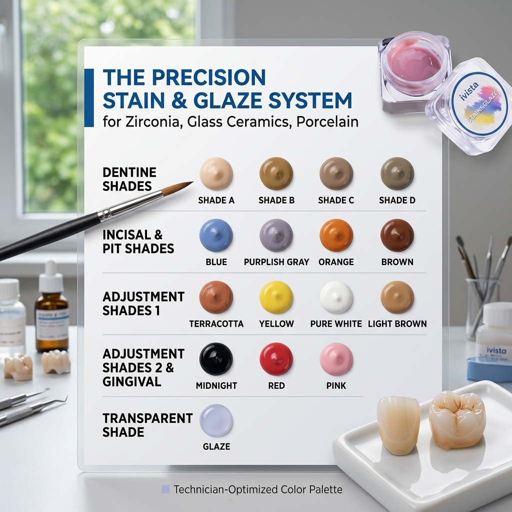 stain and glaze shade system