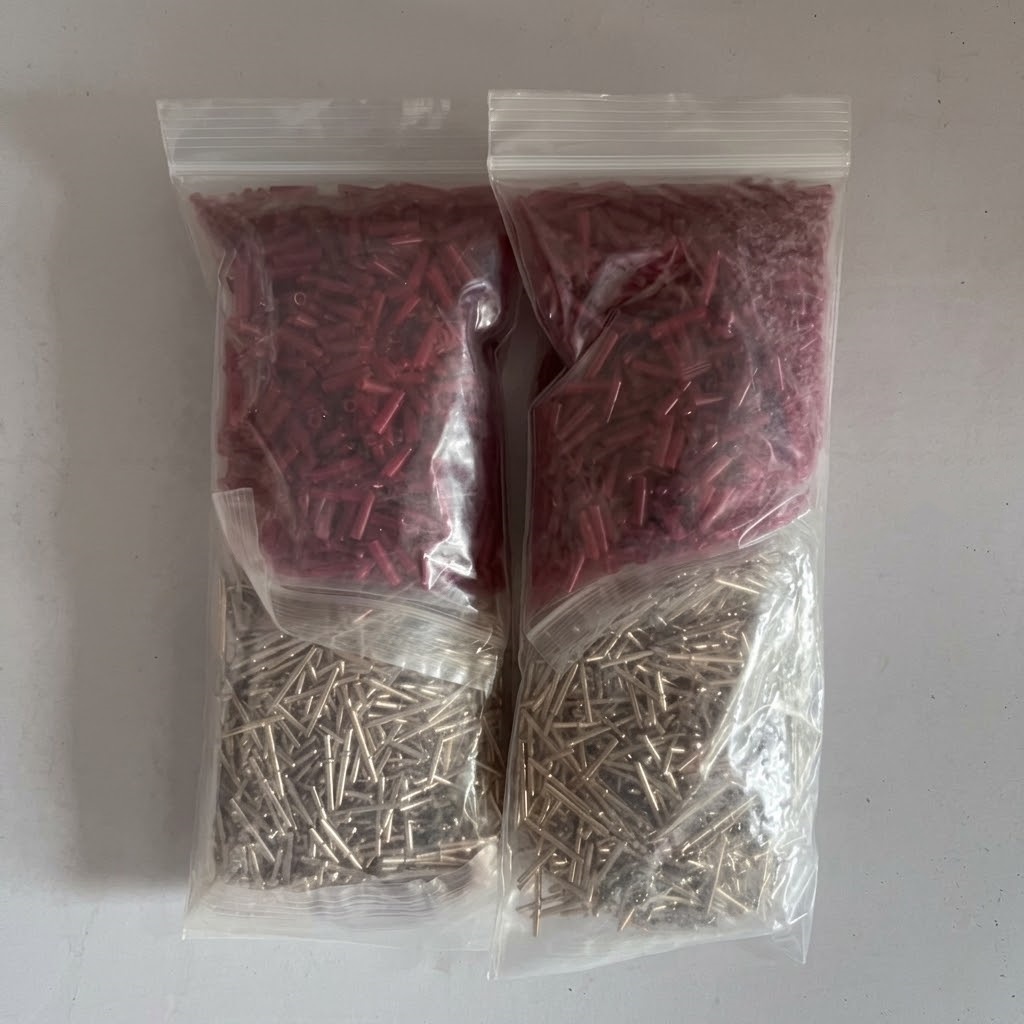 18cm length dowel pin with red sleeve