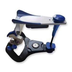 adjustable condylar dental articulator with magnetic mounting