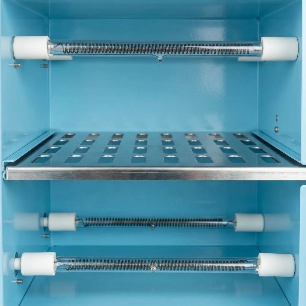 Dry oven inner upper and lower heating elements