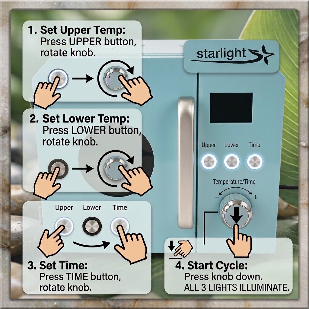 tutorial operation on dry oven