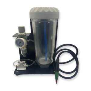Benchtop dental sandblaster for prothesis polishing